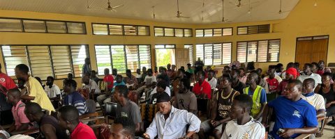SOUTH TONGU DISTRICT ASSEMBLY HELD A COMMUNITY ENGAGEMENT MEETING WITH THE PEOPLE OF TEFLE TO ADDRESS ROAD SAFETY, SAND WINNING, AND DEVELOPMENT CONCERNS.