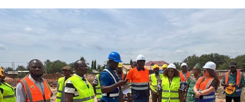 MP AND D.C.E EXPRESS DISPLEASURE OVER SLOW PACE OF WORK ON DABALA 24-HOUR MARKET PROJECT IN THE DISTRICT.